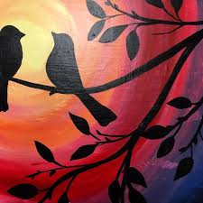 Sparrows on the branches